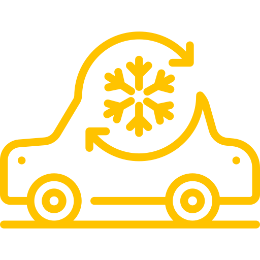 Icono de aire acondicionado para vehículos